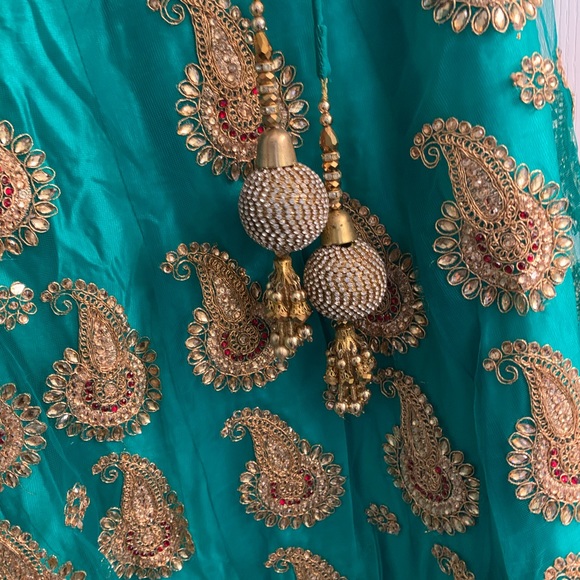 Indian heavy embroidery lehenga choli - Picture 5 of 10